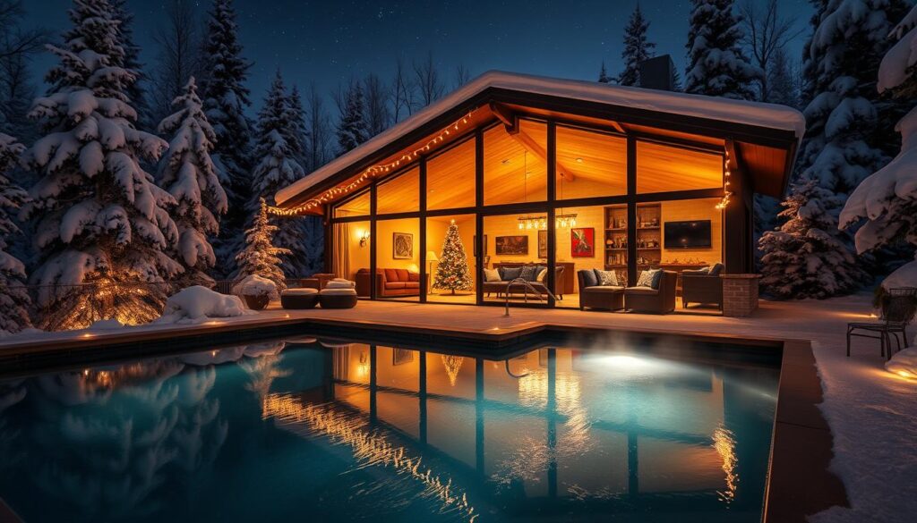 Winterfestes Poolhaus Nutzung