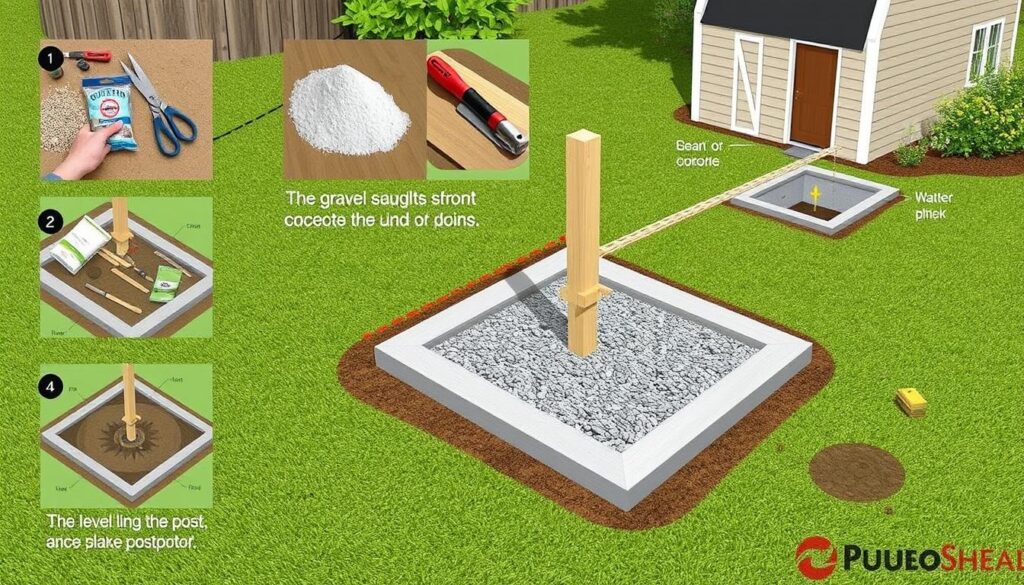 Gartenhaus Fundament bauen Schritt für Schritt