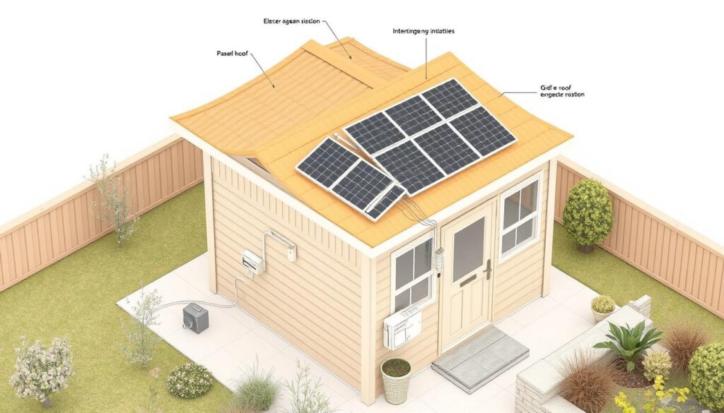 Planung Solaranlage Gartenhaus