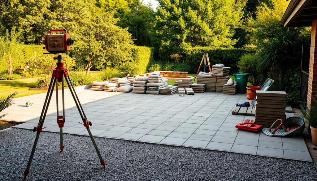 Planung der Terrasse